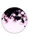 Flowers Printed Fridge Magnet Round Multicolour