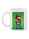 Super Mario Printed Coffee Mug White/Green/Blue 11ounce