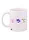 Cartoon Printed Coffee Mug White/Blue/Pink 11ounce