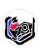 Overwatch Printed Fridge Magnet Black/Blue/Red