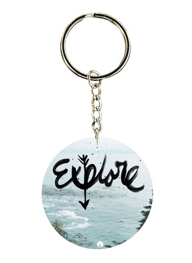 English Phrases Printed Keychain
