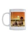 Horses Lovers Printed Mug White/Orange/Brown