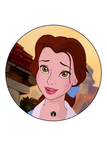 Disney Theme Printed Fridge Magnet k/Yellow/Brown
