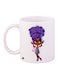 Anime Girl Printed Coffee Mug White/Blue/Brown