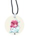 Double Sided Printed Keychain White/Blue/Pink