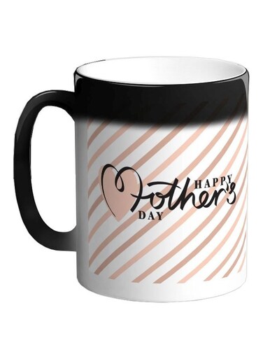 Happy Mother's Day Printed Colour Changing Coffee Mug Black 325ml