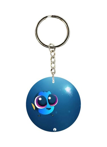 Cartoon Printed Single Sided Keychain