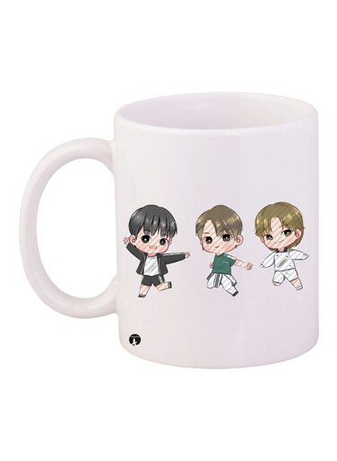 Boys Printed Coffee Mug White/Beige/Grey 11ounce