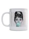 Audrey Hepburn Printed Mug White/Black/Blue