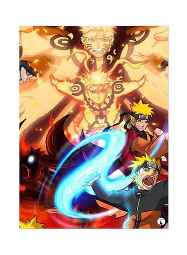 Anime Naruto Metal Plate Poster Multicolour 15 x 20cm