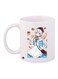 Cartoon Girl Printed Coffee Mug White/Blue/Brown