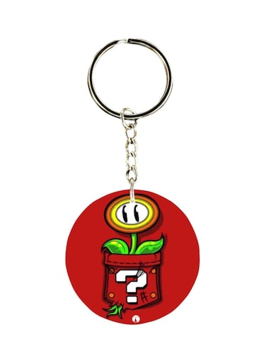 Video Game Super Mario Printed Keychain