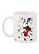 Cartoon Printed Coffee Mug White/Red/Black 11ounce