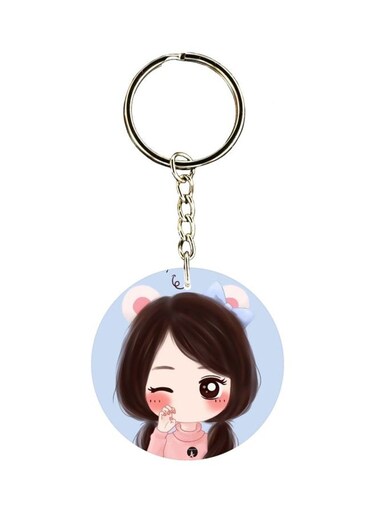 Printed Single Sided Keychain