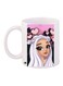 Girl Printed Coffee Mug White/Pink/Black