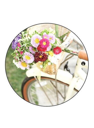 Flowers Printed Fridge Magnet Multicolour