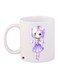 Cartoon Printed Coffee Mug White/Purple 11ounce