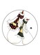 Snowmen Printed Fridge Magnet Multicolour