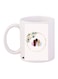 Anime Girl Printed Coffee Mug White/Green/Brown 11ounce