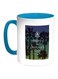 Enjoy The Summer Time Printed Coffee Mug Blue/White/Black 11ounce