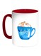 Cup Of Coffee In A Foam Printed Coffee Mug Red/White/Blue