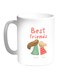 Best Friends Printed Coffee Mug White/Green/Red