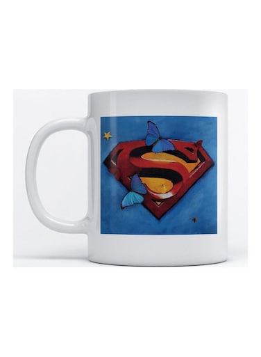 Mug Superman Logo for Coffee and Tea White