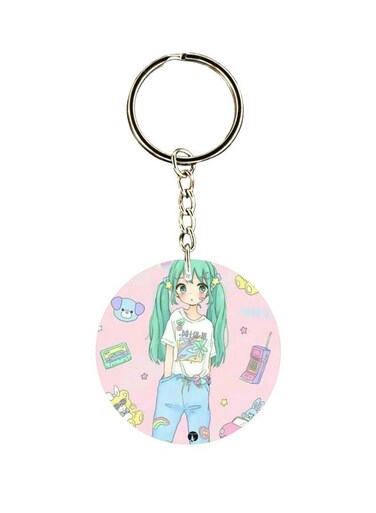 Cartoon Printed Keychain