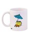 Cartoon Printed Coffee Mug White/Blue/Yellow 11ounce