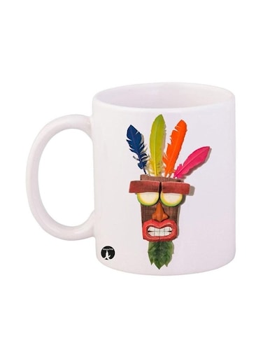 Printed Coffee Mug Red/White 100ml