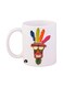 Printed Coffee Mug Red/White 100ml