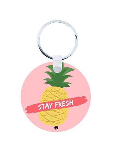Pineapple Wooden Keychain
