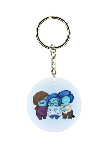 Cartoon Character Printed Double Sided Keychain