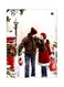 Couple Printed Metallic Plate White/Red/Brown 20x15cm