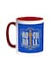 Rock And Roll Printed Coffee Mug Red/White 11ounce
