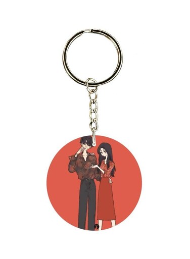 Couple Printed Keychain