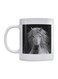 Horse Ceramic Mug White/Black/Grey 350ml