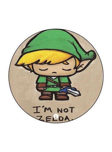 Cartoon Printed Fridge Magnet Multicolour 5.5 x 5.5cm