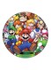 Super Mario Printed Fridge Magnet Red/Green/Blue 5.5cm