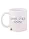 Game Over Printed Coffee Mug White/Black 12ounce
