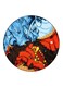Dragons Printed Fridge Magnet Multicolour