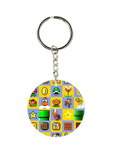 Super Mario Printed Keychain
