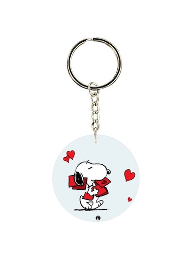 Cartoon Themed Single Sided Keychain