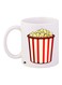 Popcorn Printed Coffee Mug White/Red/Yellow 11ounce