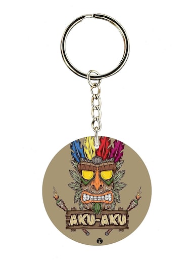 Double Sided Crash Printed Keychain