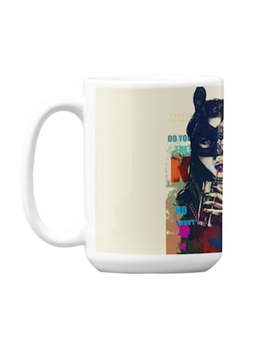 Premium Printed Ceramic Coffee Mug White 350ml