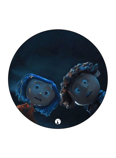 Coraline Printed Fridge Magnet Blue/Black/Beige
