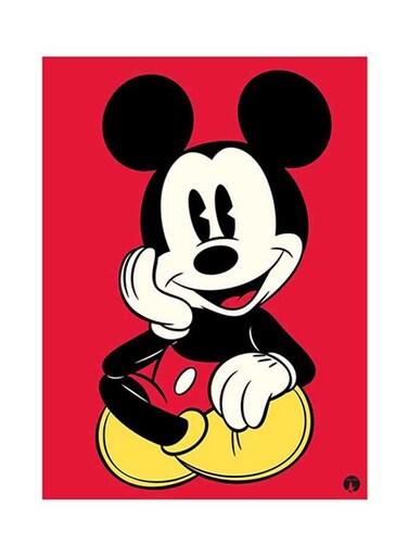 Disney Metal Plate Poster Multicolour 15 x 20cm