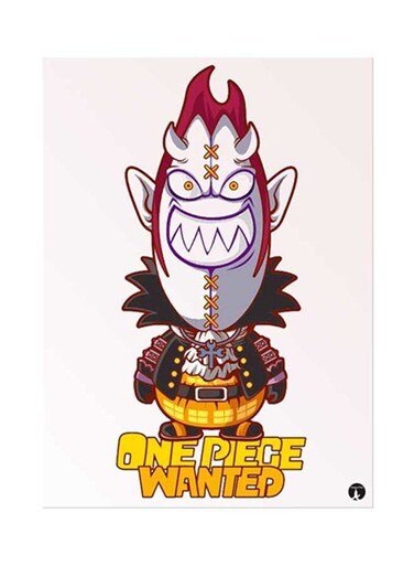 Anime One Piece Metal Plate Poster Multicolour 15x20centimeter