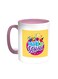 Back To School Printed Coffee Mug Pink/White 11ounce